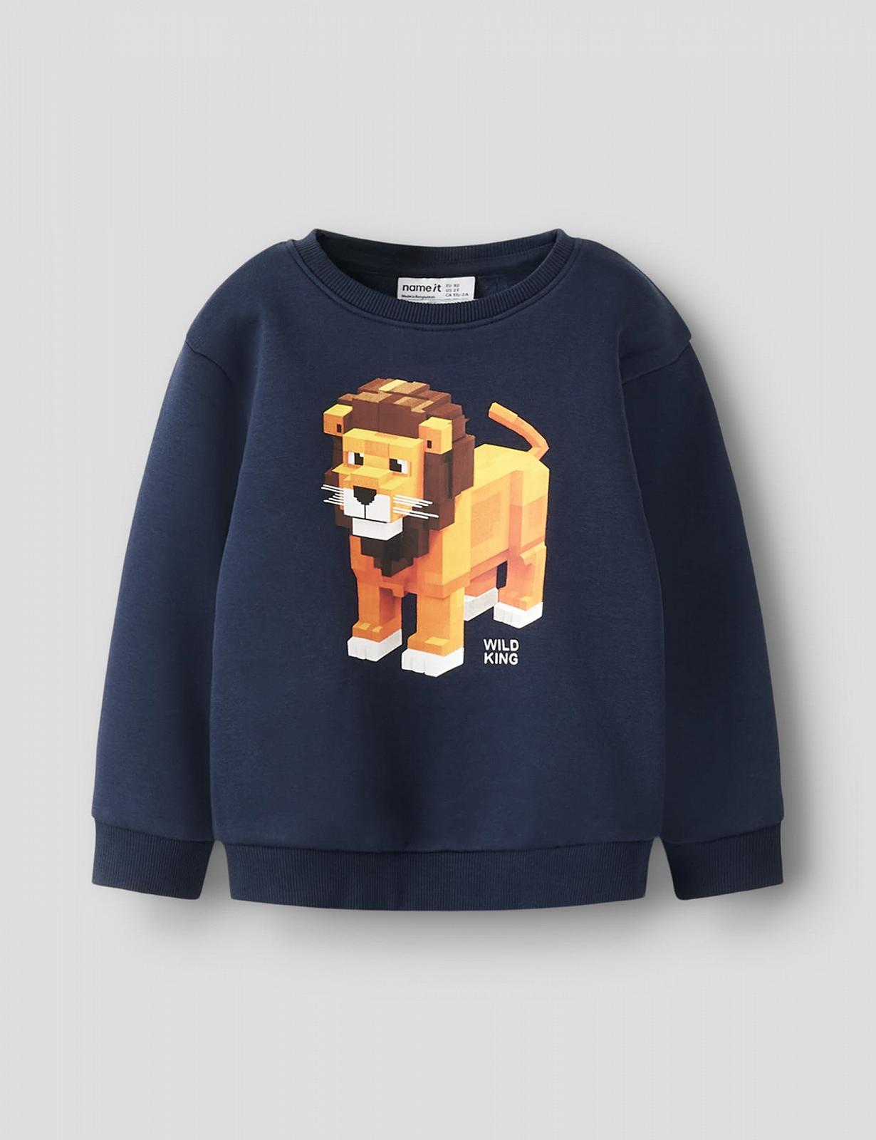 Толстовка Name IT Nmmsigurt Ls Nreg SWE Bru Nmmsigurt Ls Nreg SWE Bru (1 шт. в упаковке), фото №3