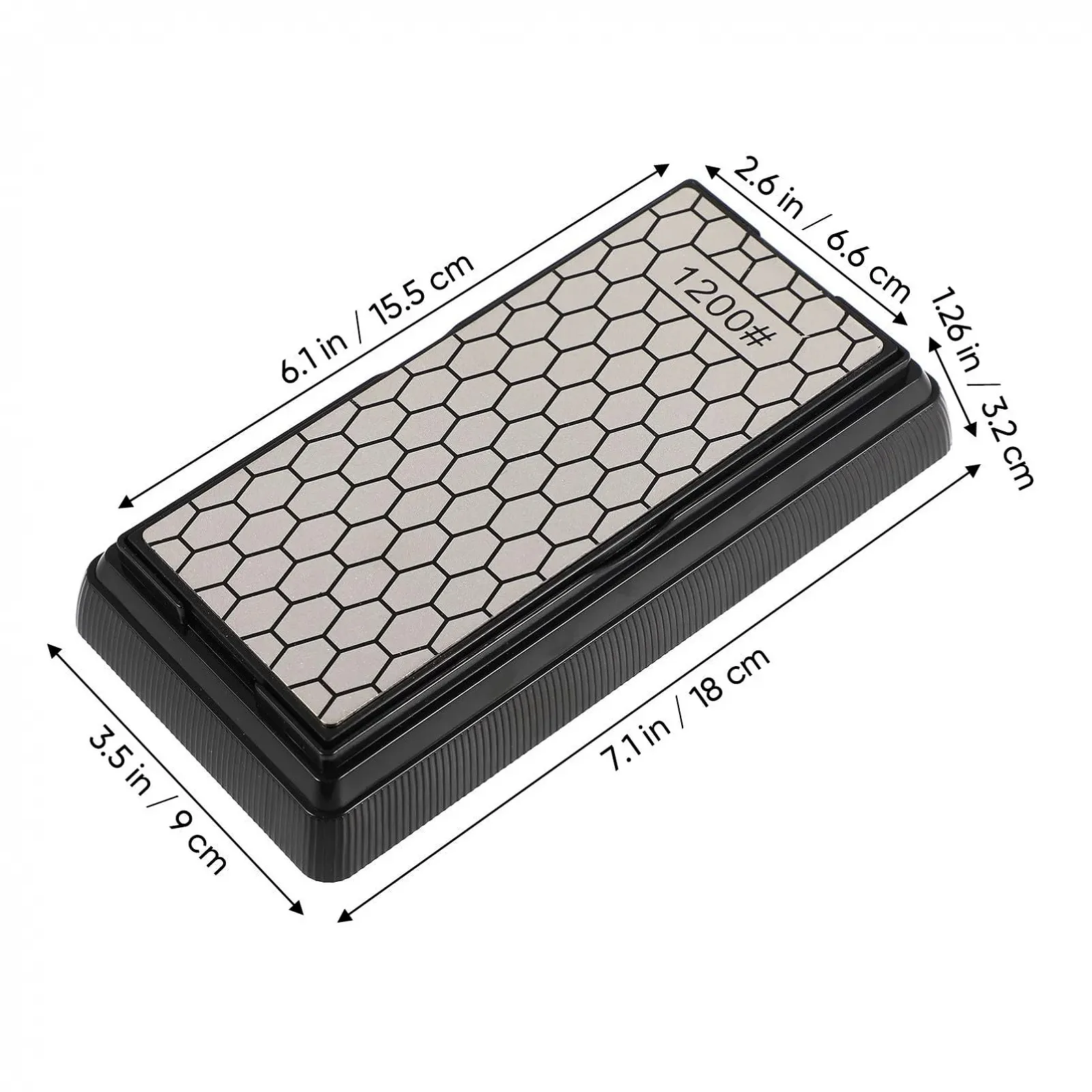 Точило для ножів алмазне двостороннє з нековзною основою, фото №2