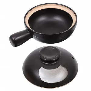 Кастрюля для супа NOLITOY Керамическая с одной ручкой и крышкой Белая - Фото 1