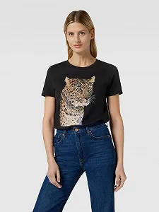 Жіноча футболка GUESS W4RI12K9SN1 Black - S synthetic.ua - Фото 1