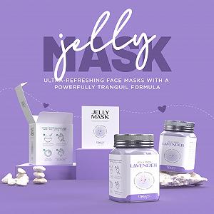 Маска для лица пленочная BRÜUN Lavender Jelly - Банка резиновой маски 680 мл на 30-35 применений - Увлажняющая гелевая маска для ухода за кожей для мужчин, женщин и взрослых synthetic.ua - Фото 1