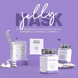 Маска для лица пленочная BRÜUN Lavender Jelly - Банка резиновой маски 680 мл на 30-35 применений - Увлажняющая гелевая маска для ухода за кожей для мужчин, женщин и взрослых synthetic.ua - Фото 1