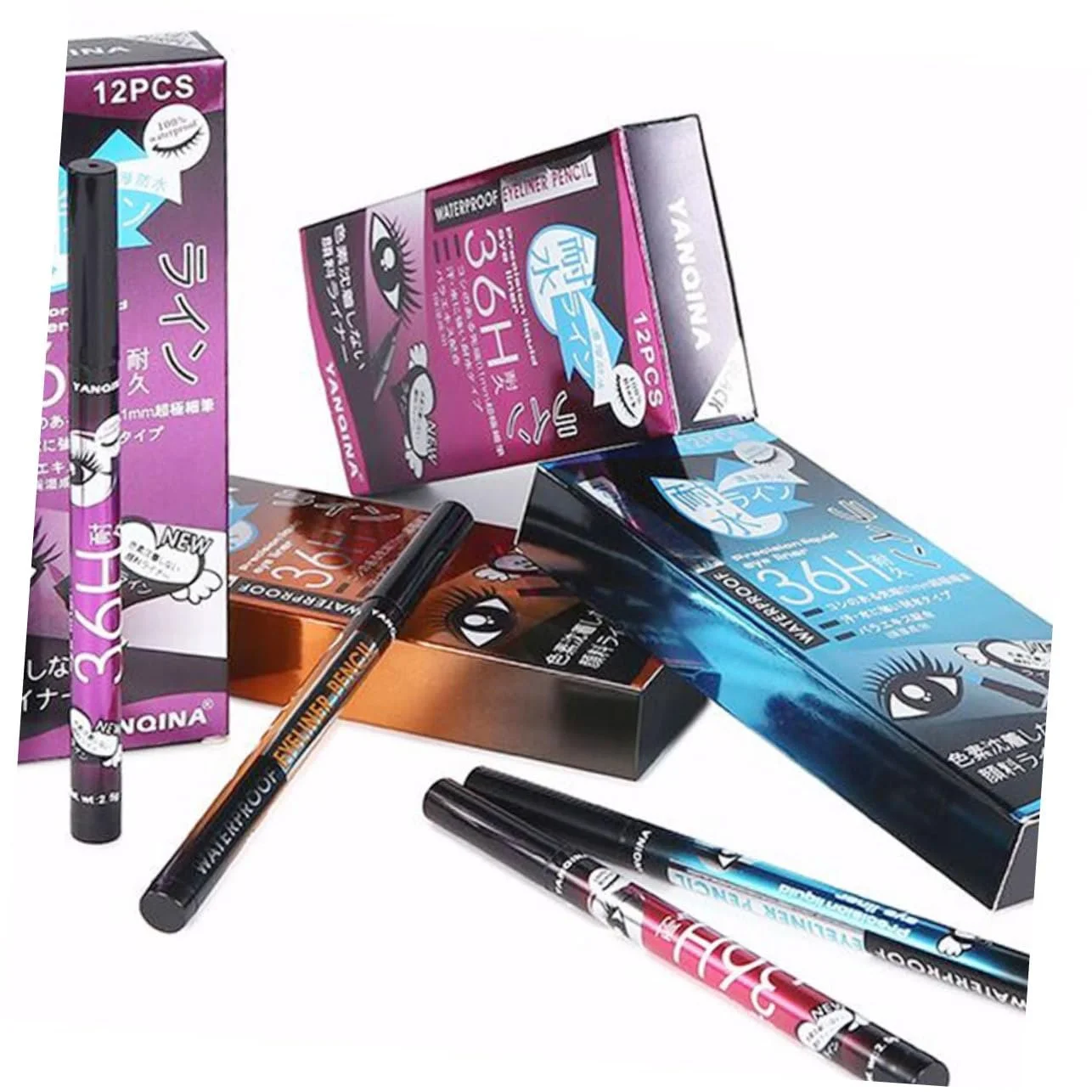 Олівець для очей minkissy 2 шт. Різнокольоровий рідкий водостійкий, фото №4 Олівець для очей minkissy 2 шт. Різнокольоровий рідкий водостійкий, фото №4