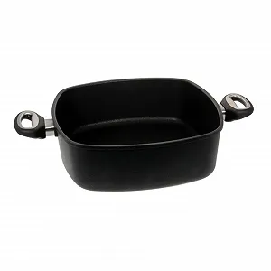 Кастрюля для запекания Lotus квадратная 29 см 6 л для индукции с крышкой 29 см ручной работы - Фото 1