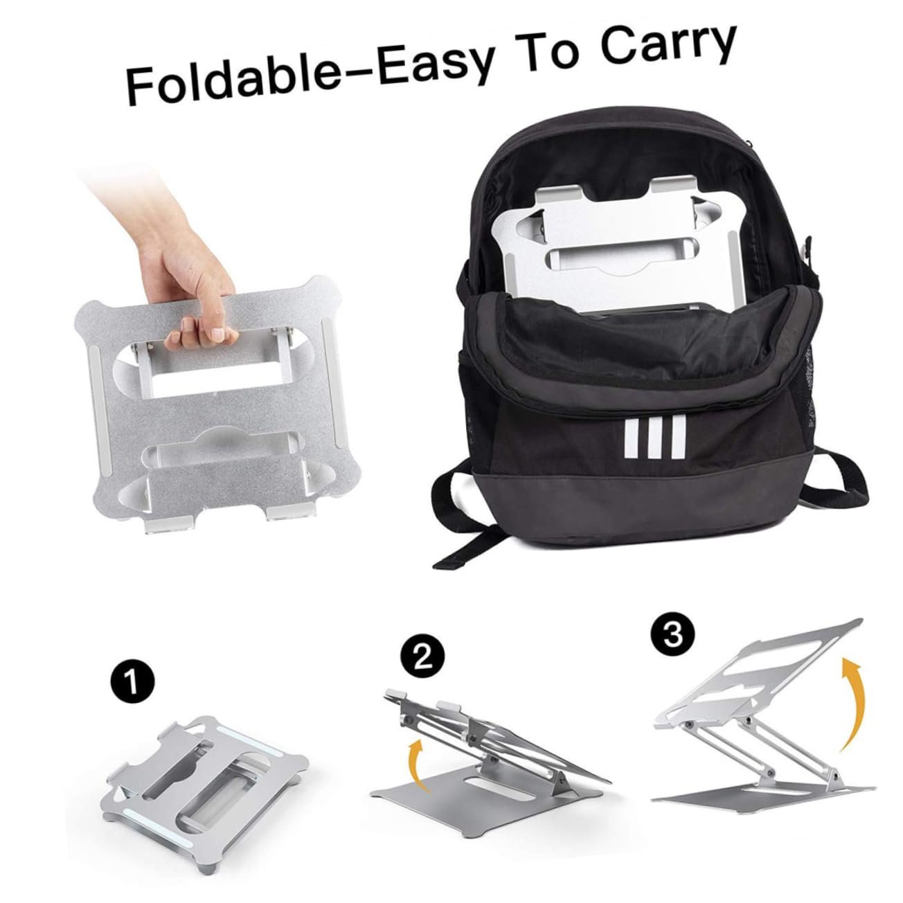 Складана Підставка для Ноутбука Holibanna Регульована по Висоті Стабільна, фото №3