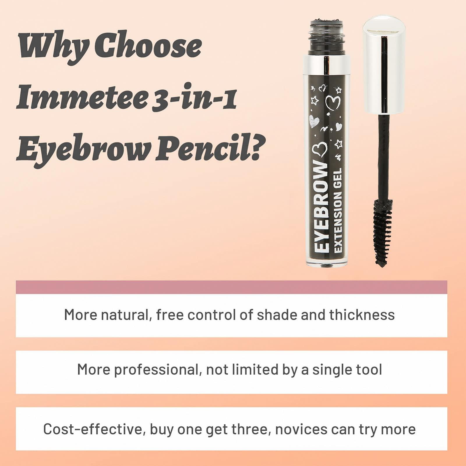 Гель Natudeco Eyebrow Makeup Set Eyebrow Coloring Tool Водостійкий Натуральний Легкий Портативний Чорний, фото №6