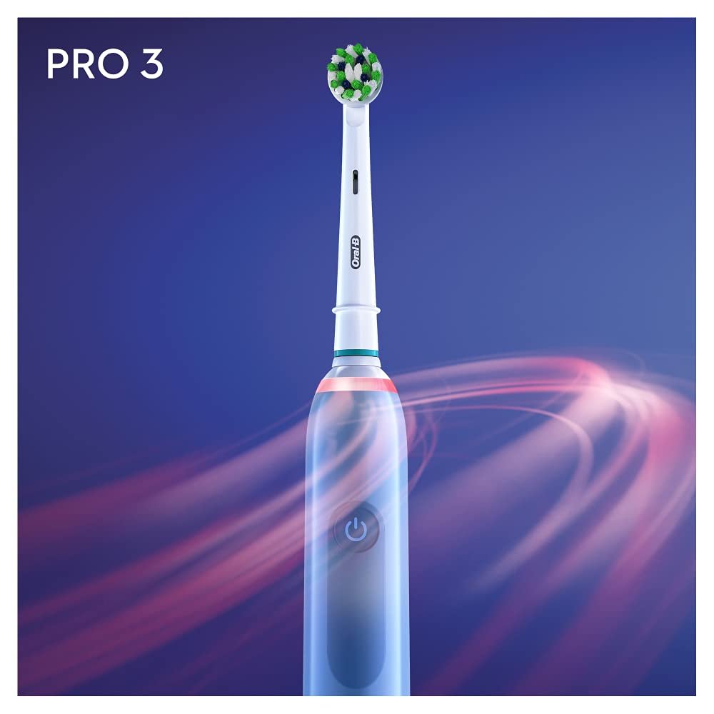 Зубна щітка Oral-B Pro 3 3000 Cross Action, синя, 1 шт. в упаковці, фото №3