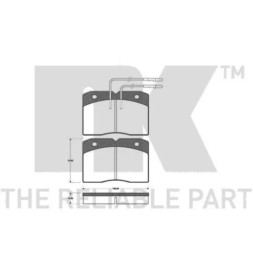 Направляющая втулка тормозного суппорта NK 8947006 передняя ось, фото №2
