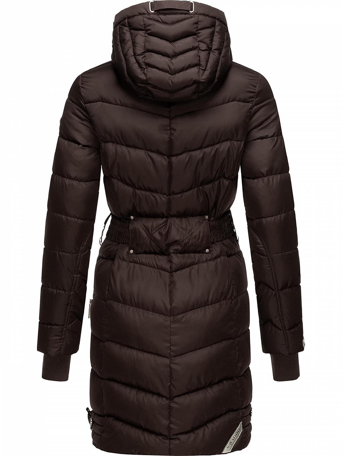 Пальто Navahoo Зимова стьобана куртка з поясом на талії Цикламен, фото №3 Пальто Navahoo Зимова стьобана куртка з поясом на талії Цикламен, фото №3