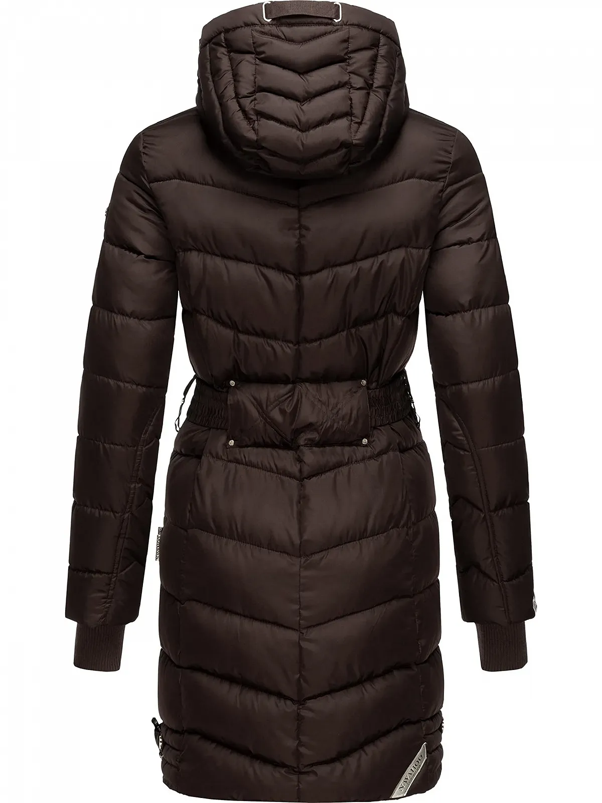 Пальто Navahoo Зимняя стеганая куртка с поясом на талии Цикламен, фото №3 Пальто Navahoo Зимняя стеганая куртка с поясом на талии Цикламен, фото №3