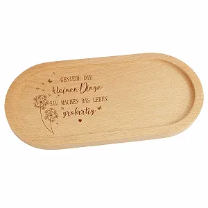 Декоративный поднос с гравировкой Genie, Деревянный - Фото 1