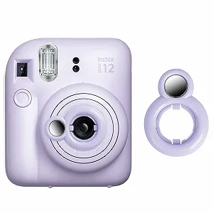 Зеркало для селфи Rieibi для Fujifilm Instax Mini 12 Фиолетовое - Фото 1