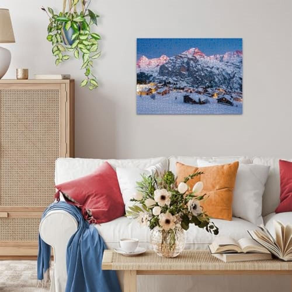 Пазлы Ravensburger Beautiful Mountains Bernese Oberland, Mürren 12000254 1000 деталей, фото №5