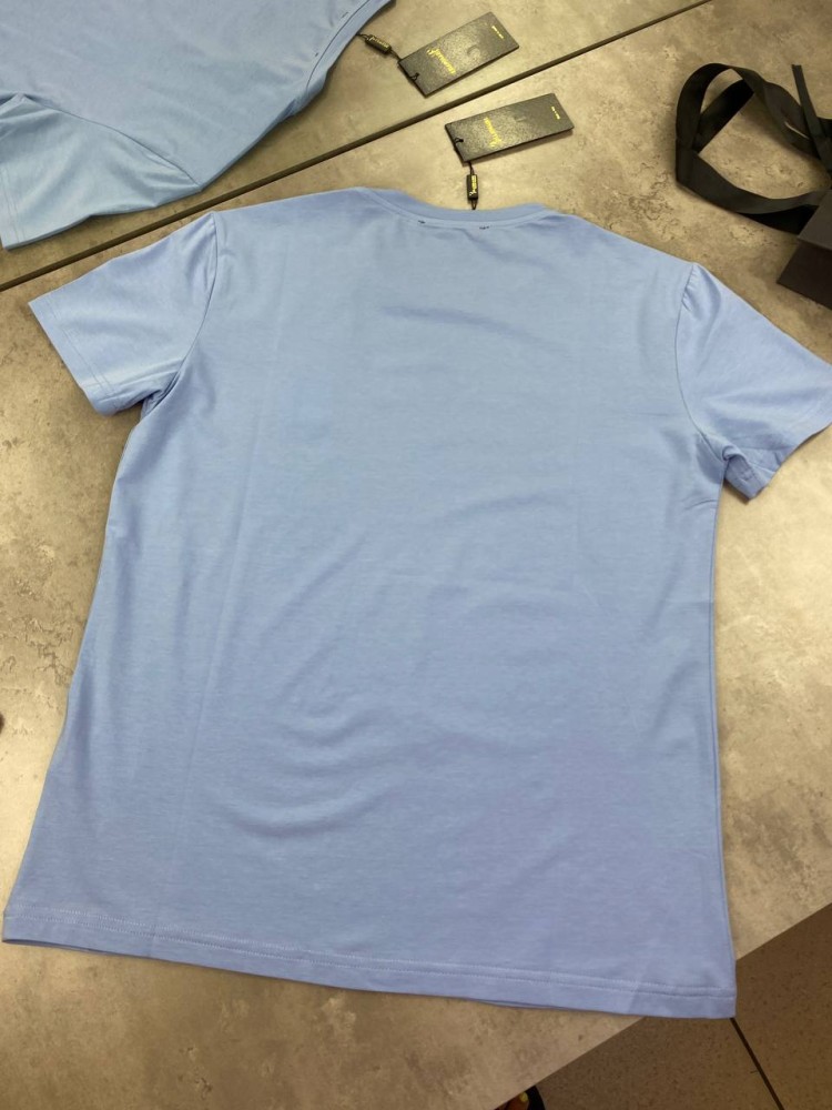 Голубая футболка Billionaire f464, фото №2