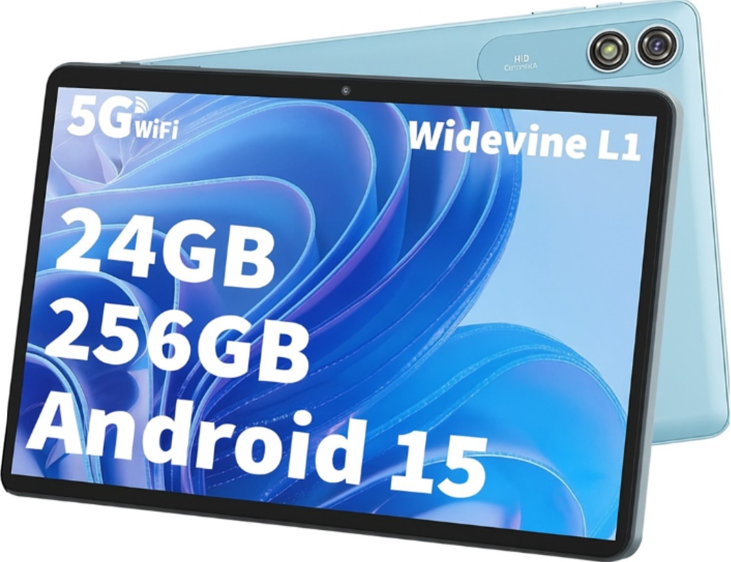Планшет 10.1" QDDQ T901 6+18/256Gb 8 ядер Android 15 8000 mAh Blue, фото №1