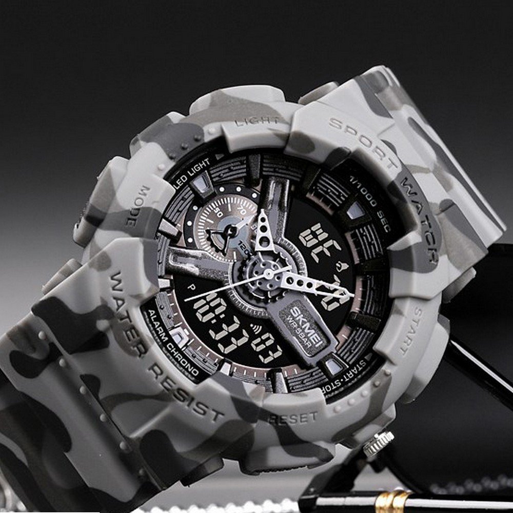 Годинник Skmei 1688CMGY Camo Gray., фото №2
