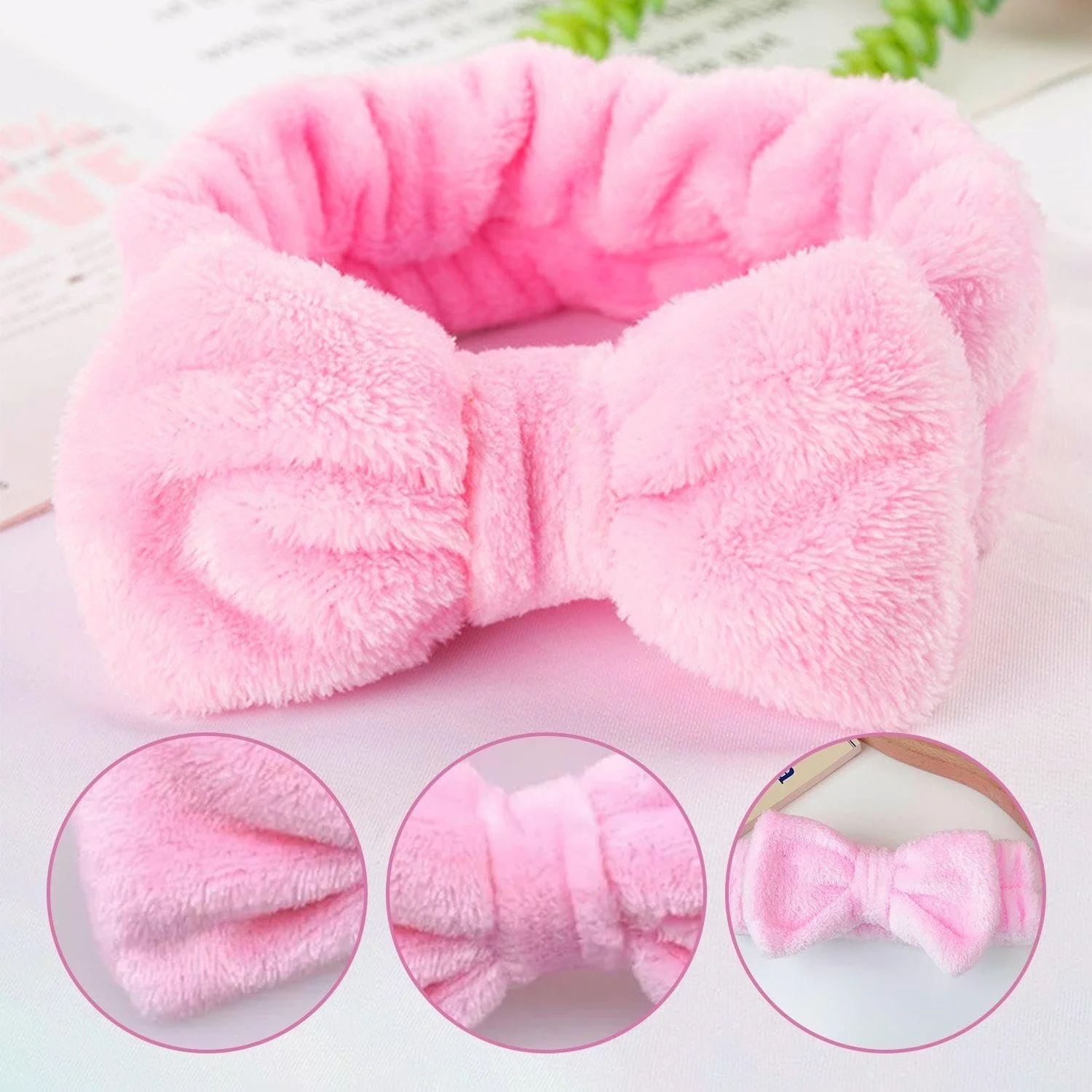 Пов'язка на голову Корал Вельвет з Бантиком, фото №3 Пов'язка на голову Корал Вельвет з Бантиком, фото №3