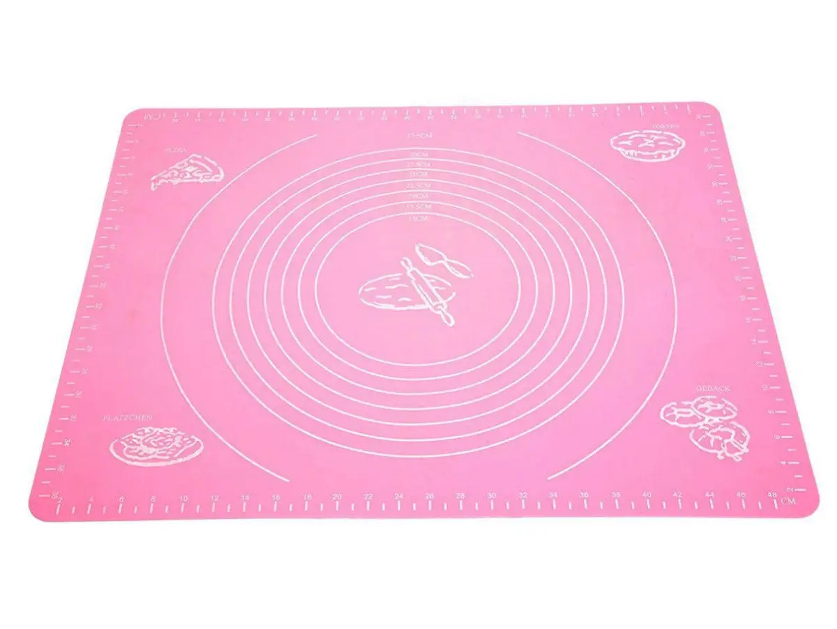 Коврик раскаточный силиконовый Frico FRU-081-Pink 38х48 см розовый, фото №1