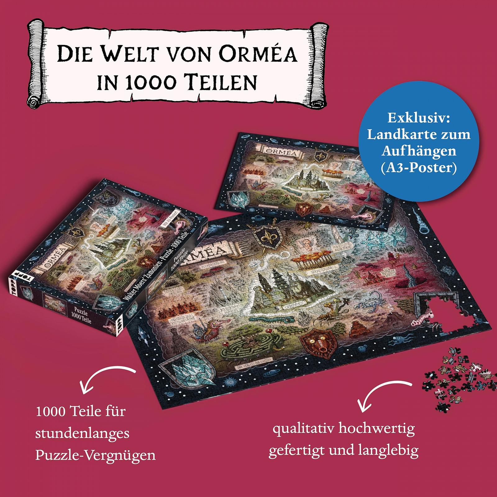 Пазл Orméa The Official Puzzle from the Zamonia World Walter Moers 1000 деталей с постером, фото №4 Пазл Orméa The Official Puzzle from the Zamonia World Walter Moers 1000 деталей с постером, фото №4