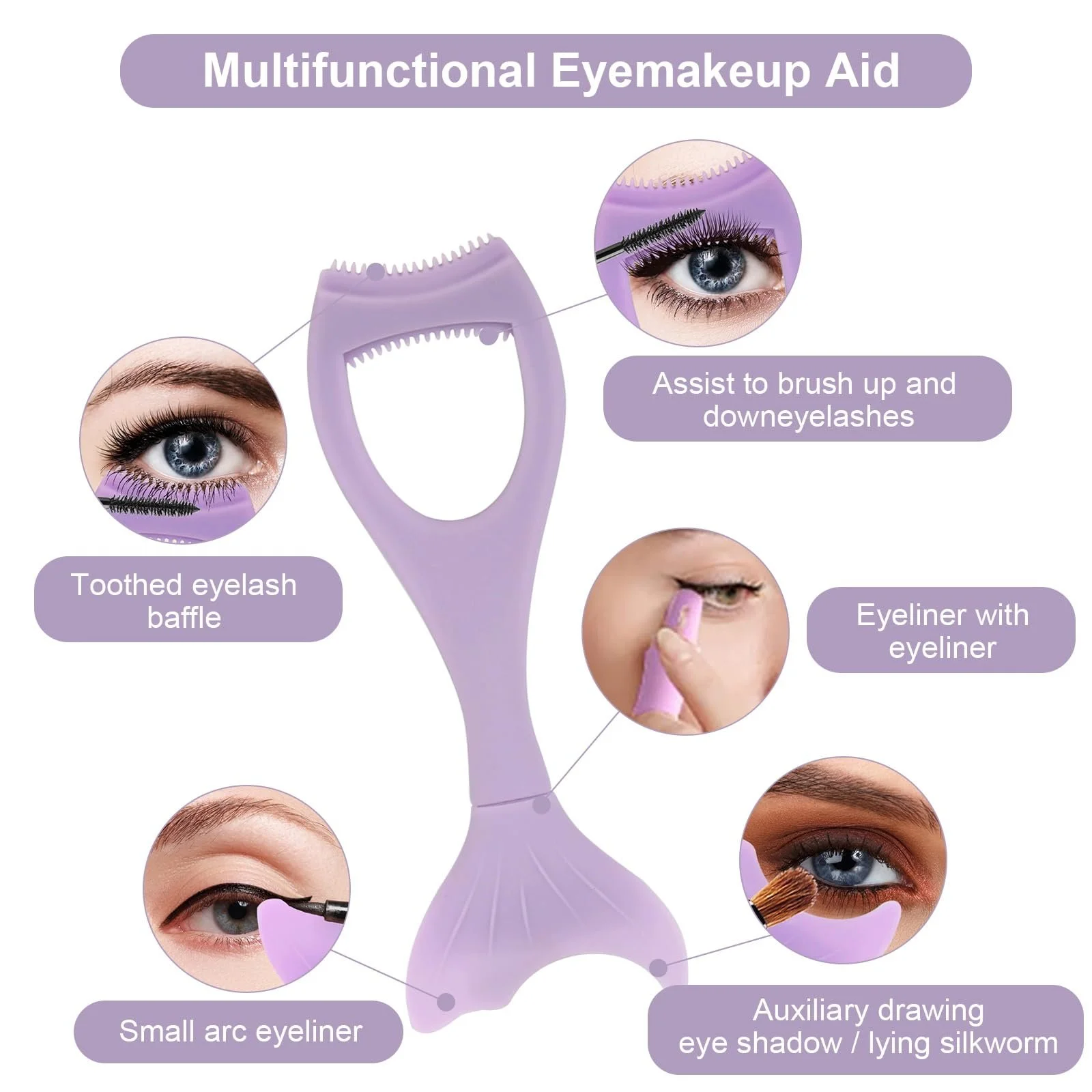 Трафарет для подводки Eyeliner Stencil Силиконовый, фото №3