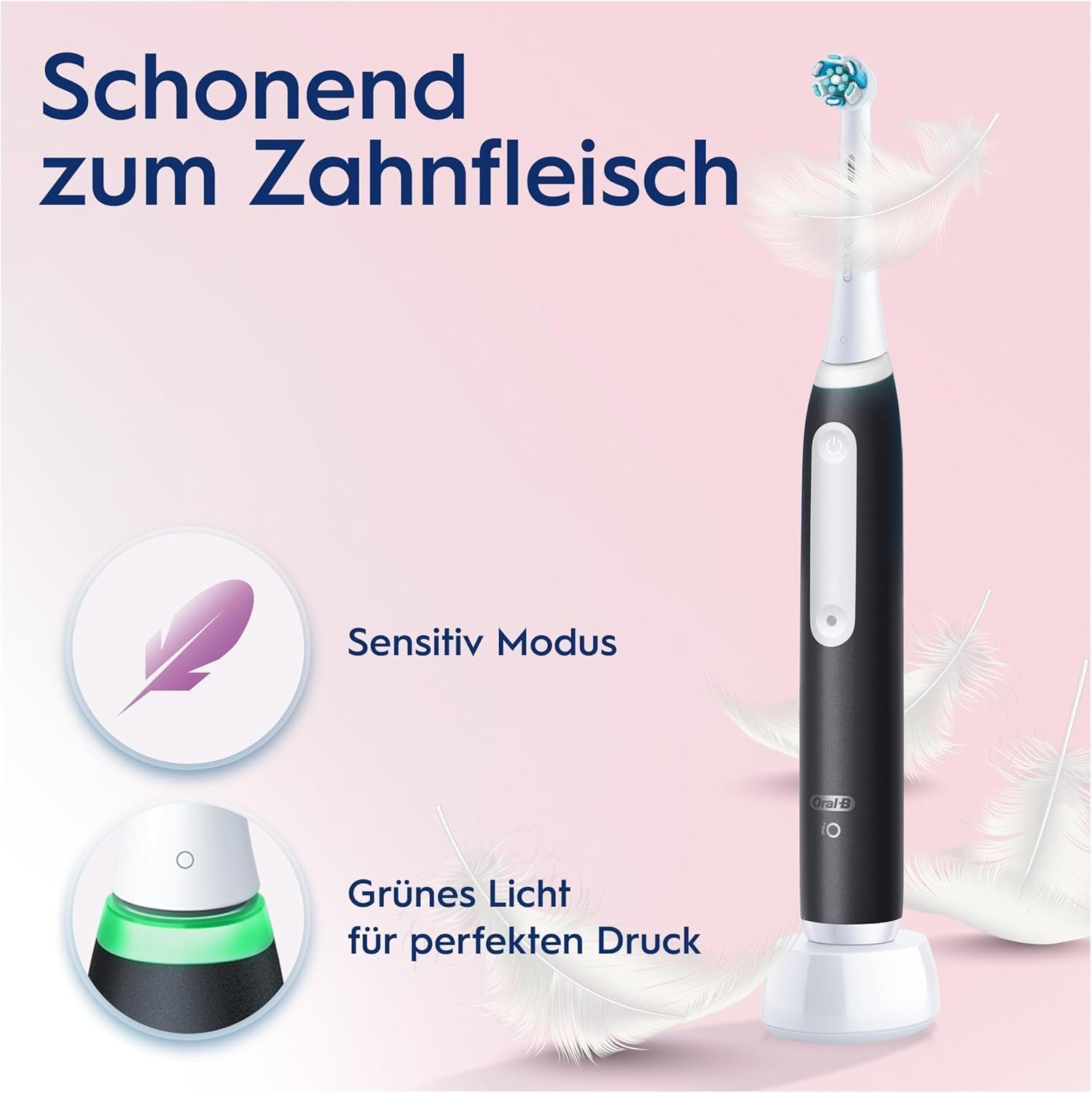 Електрична зубна щітка Oral-B iO 4N Black Bluetooth, фото №4