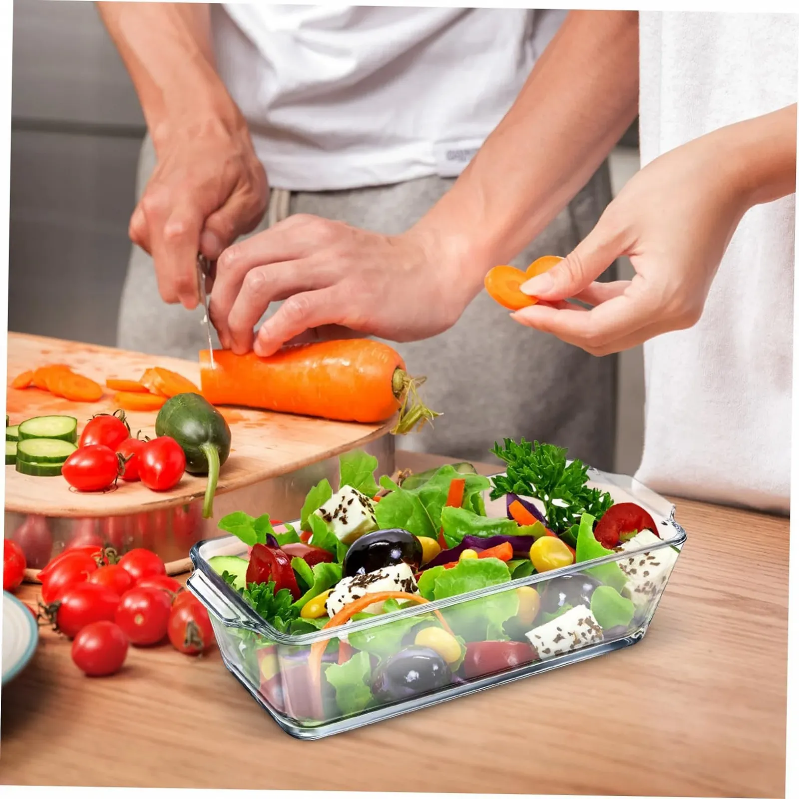 Форма для запікання ABOOFAN Скляна Термостійка Без кришки, фото №8