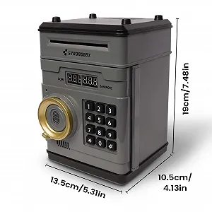 Сейф-скарбничка Digital Coin Bank Електронний банкомат з паролем synthetic.ua - Фото 1