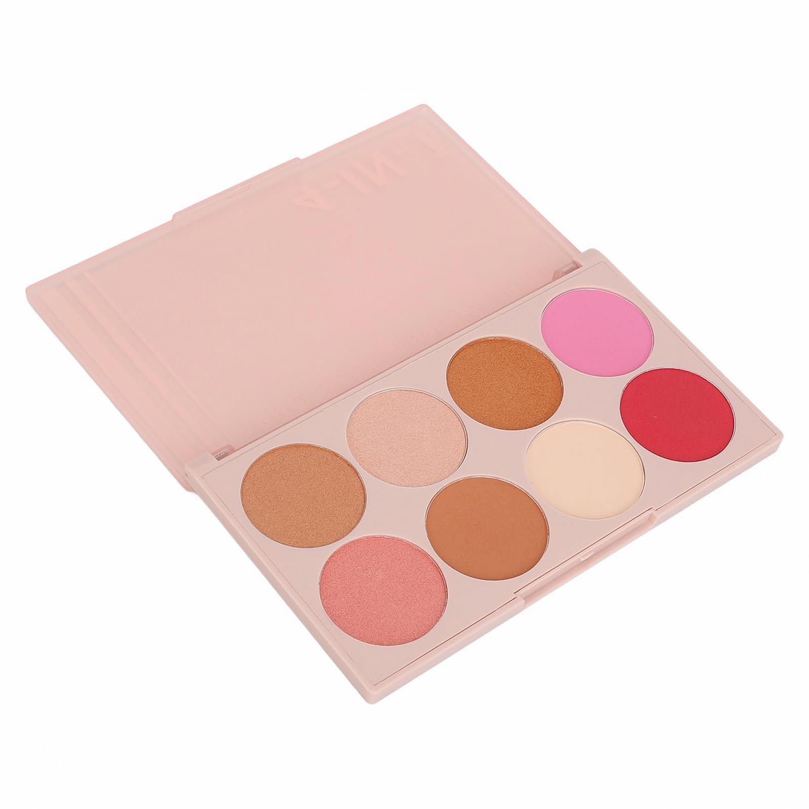 Палітра Rouge Highlight Contour 4-в-1 Vivid Matte Glitter Intense Pigmentation з 8 кольорами, фото №4