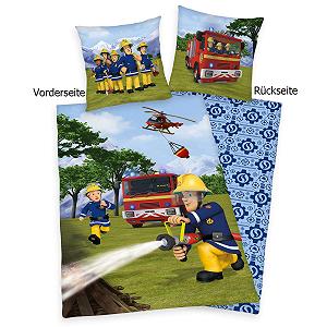 Комплект Постільної Білизни Herding Fireman Sam Двосторонній малюнок Наволочка 80 x 80 см Підодіяльник 135 x 200 см Бавовна/Ренфорсе Різнобарвний synthetic.ua - Фото 1