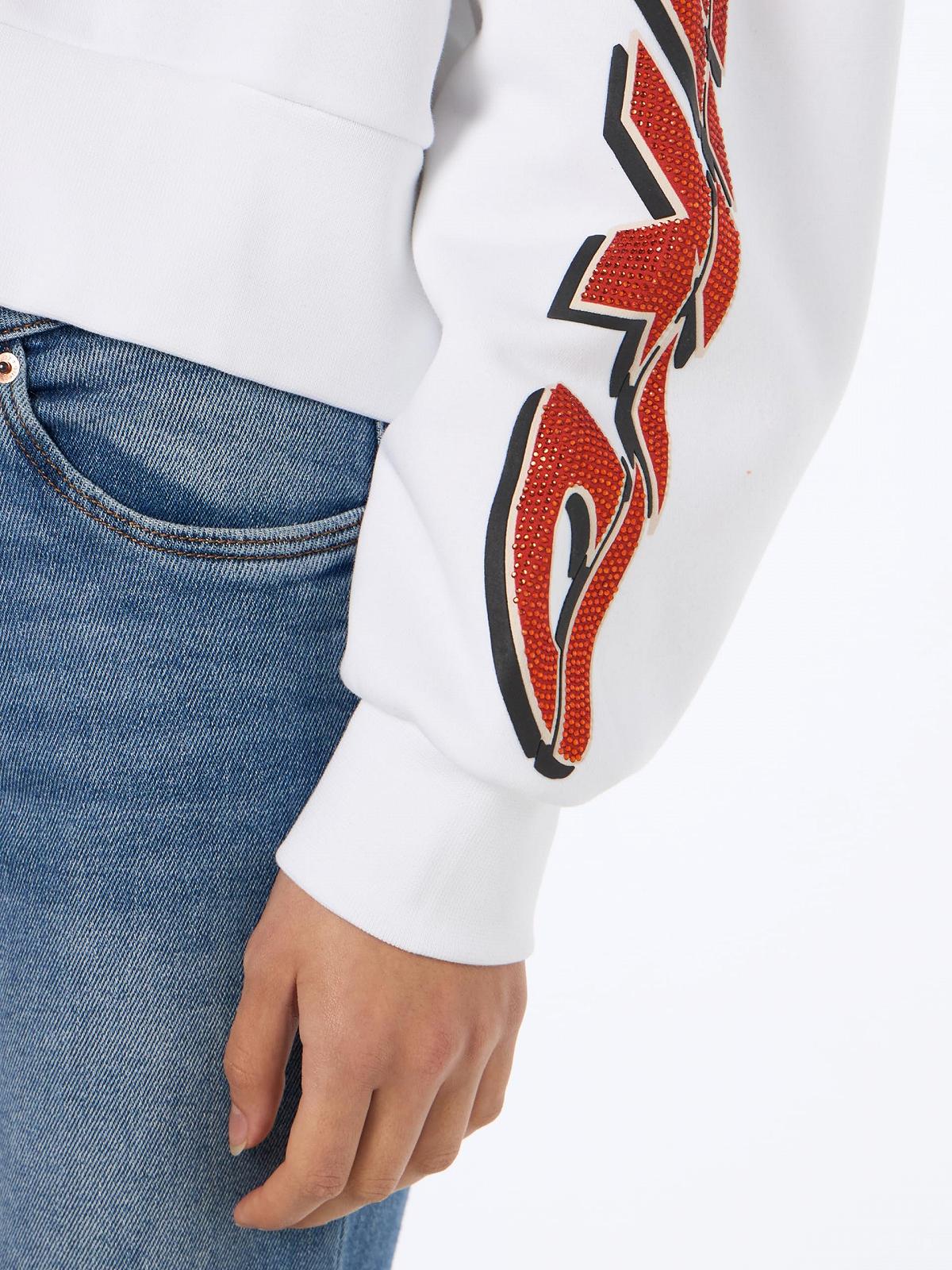 Кофта Pinko Nausicaa Трикотаж с принтом и стразами, фото №4 Кофта Pinko Nausicaa Трикотаж с принтом и стразами, фото №4