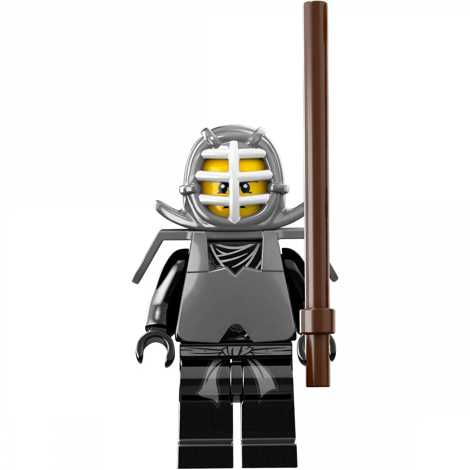 Міні-фігурка LEGO Ninjago Kendo Cole (Black Ninja) NJO041 з посохом, фото №1