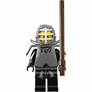 Міні-фігурка LEGO Ninjago Kendo Cole (Black Ninja) NJO041 з посохом - Фото 1