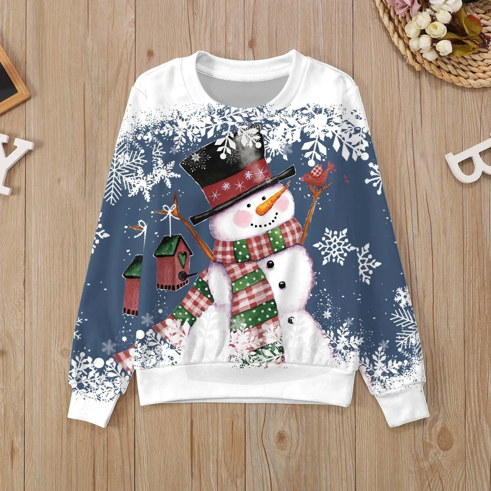 Рождественский свитшот Generisch Красный, фото №6