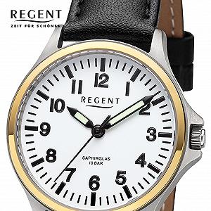 Женские часы REGENT Титан 3287.91.19 Аналоговые, кожаный ремешок, белый двухцветный ремешок synthetic.ua - Фото 1