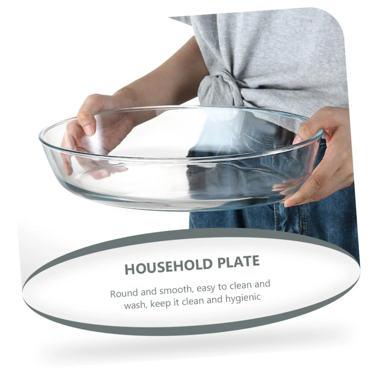 Форма для запекания стеклянная овальная большая Прозрачный, фото №8