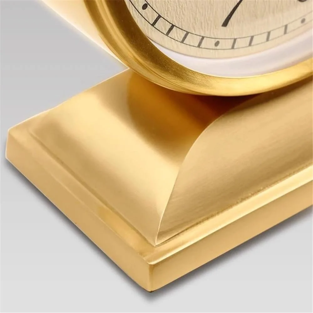 Настільний годинник Yixinzi-2024 Ретро, для вітальні, електронний, тихий, металевий, фото №4