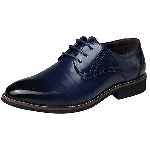 Туфли мужские Yowablo Classic Style Slip On из искусственной кожи на низкой резиновой подошве и блочном каблуке - Фото 1