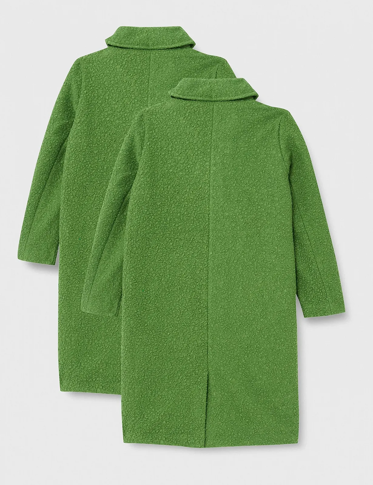 Пальто Kaffe Curve Жіноче Довге Класична довжина до коліна Кремовий, фото №4