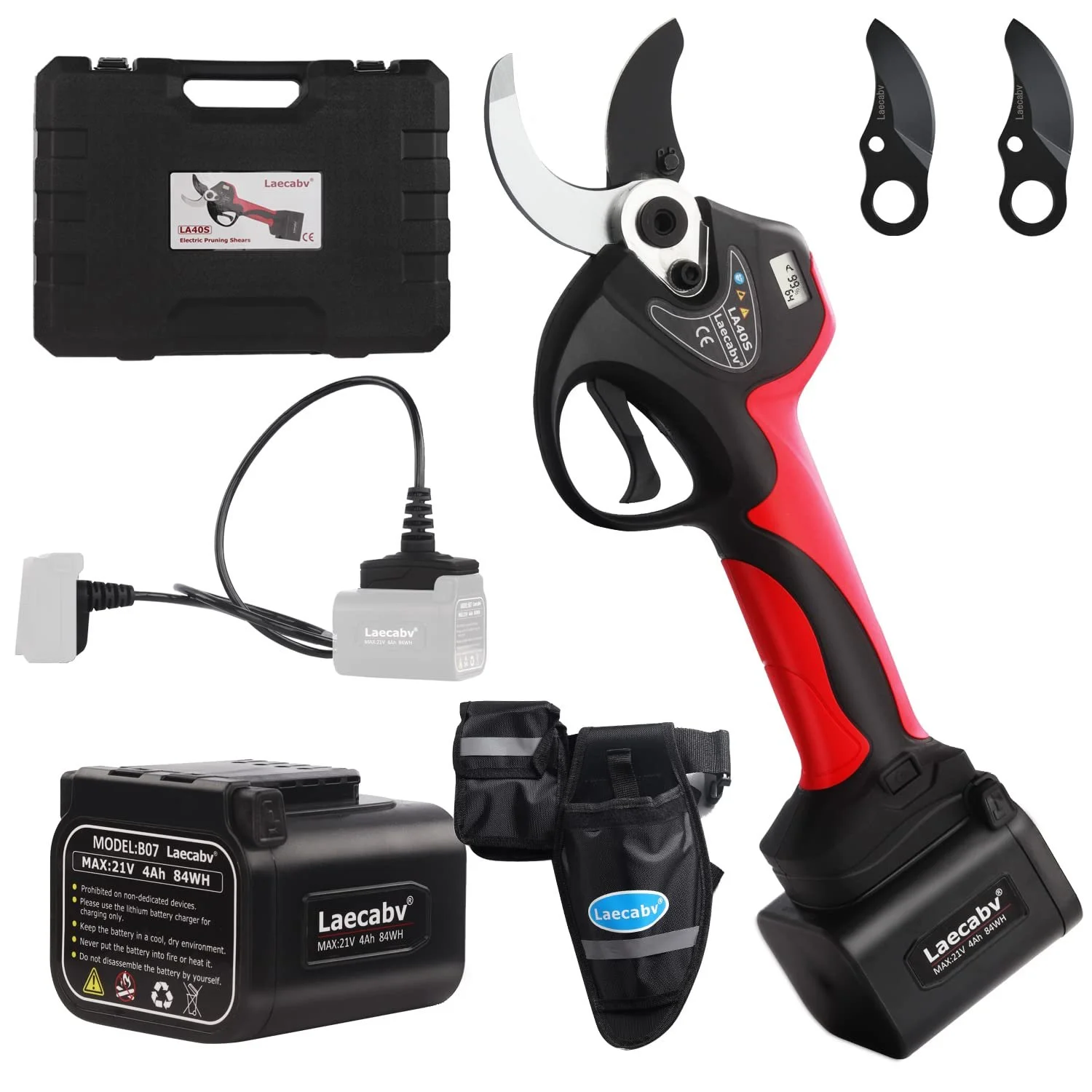 Секатор акумуляторний Laecabv LA40S 40 мм, фото №1