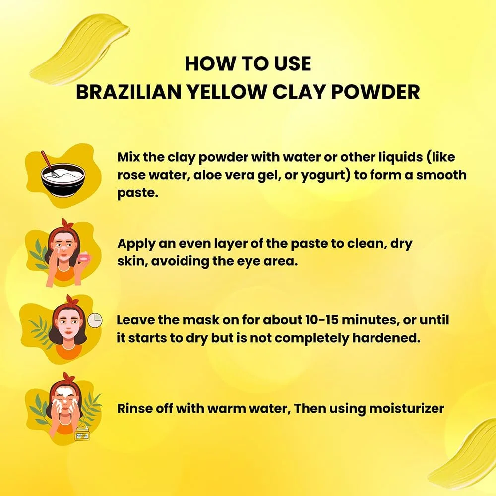 Жовта Глина Brazilian Hebhac Herbals Порошок 114г, фото №9