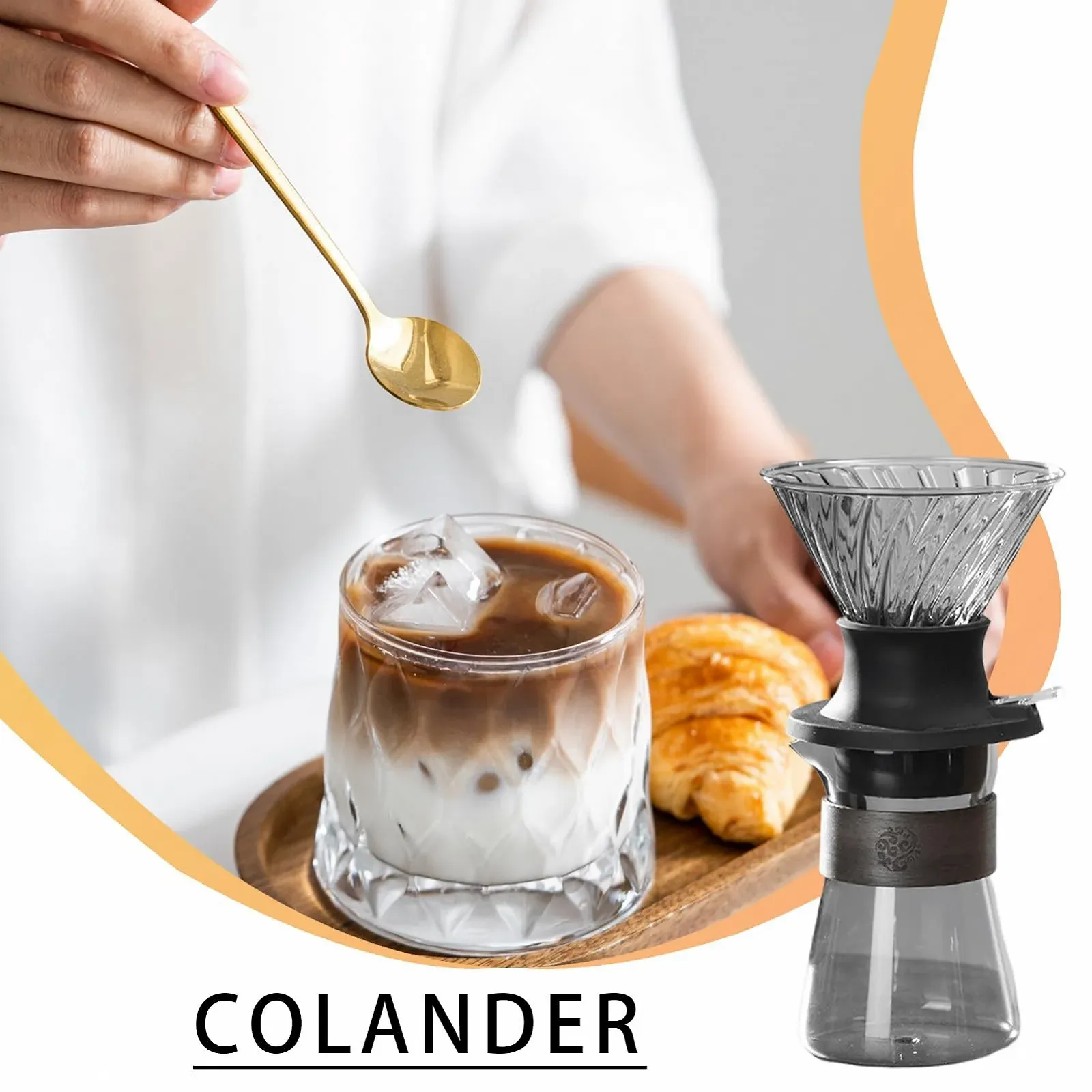 Пуровер для приготовления кофе со быстрой фильтрацией Градиентный, фото №9