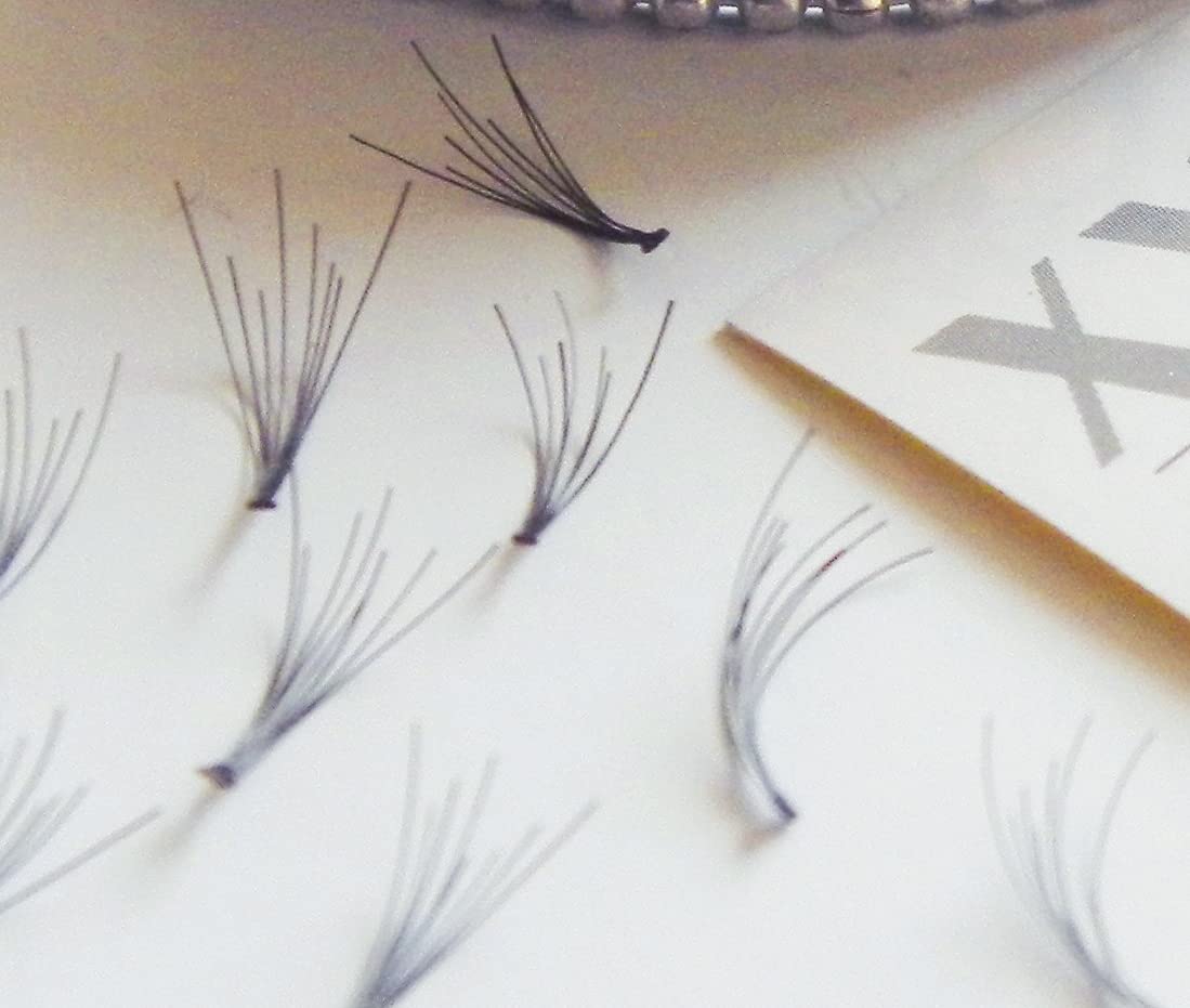 200 x Вії Flare з Тонким Вузлом / Довжина 6–15 мм / в Економічному Упаковці 08 мм, фото №6