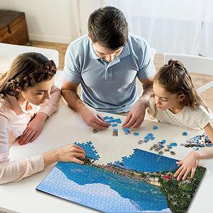 Пазлы Lake Garda 1000 деталей, 38 x 26 см - Фото 1