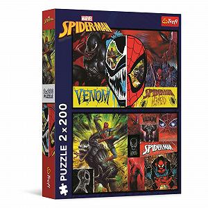 Пазл Trefl Marvel Spiderman Day and Night of Spiderman 2 x 200 елементів - Фото 1