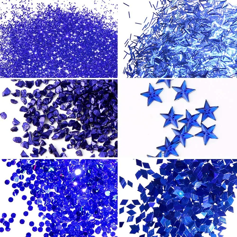 Стразы для ногтей Royal Blue, фото №5