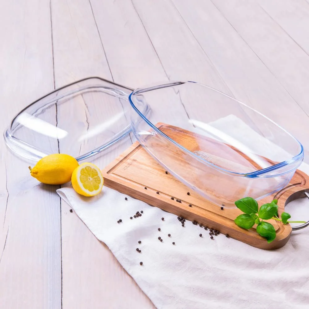 Форма для запекания с крышкой Ambition Excellent 3.9 л Стеклянная Прямоугольная Прозрачная, фото №3 Форма для запекания с крышкой Ambition Excellent 3.9 л Стеклянная Прямоугольная Прозрачная, фото №3