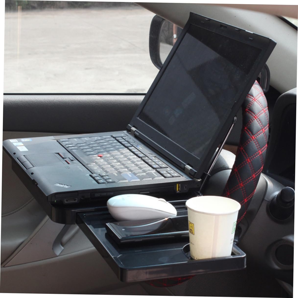Автомобильный Держатель для Ноутбука Складной с Ящиком, Складной Столик на Спинку Сиденья для Еды и Работы, Компактный Органайзер для Командировок и Семейных Путешествий, Совместим со Всеми, фото №9 Автомобильный Держатель для Ноутбука Складной с Ящиком, Складной Столик на Спинку Сиденья для Еды и Работы, Компактный Органайзер для Командировок и Семейных Путешествий, Совместим со Всеми, фото №9