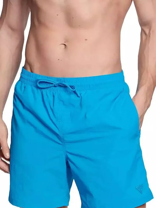 Мужские шорты GUESS F3GT00WFFI2 Light Blue - M, фото №2