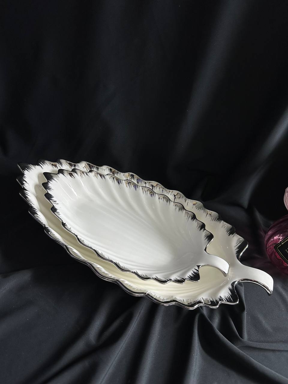 Сервіровочні тарілочки Листочки 3 шт, фото №1 Сервіровочні тарілочки Листочки 3 шт, фото №1