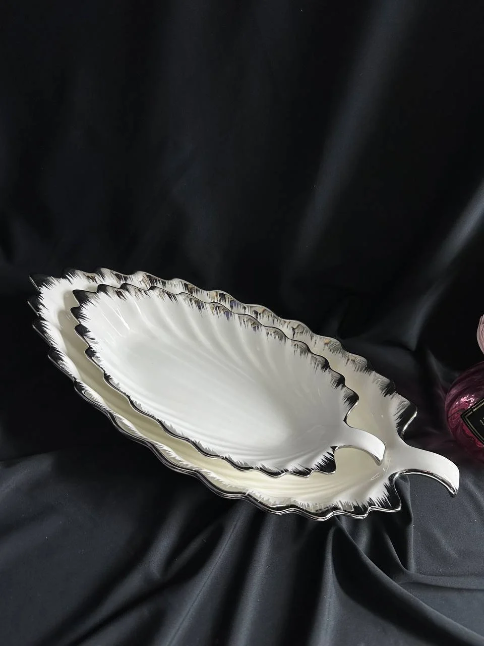 Сервірувальні тарілочки Листочки 3 шт, фото №1